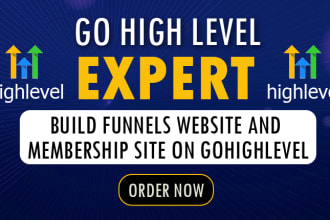 design go high level sales funnel, landing page, website