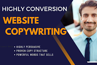 write sales copy and website copywriting