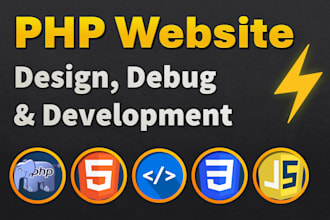 develop, design and fix PHP website