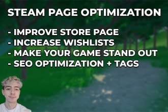 do SEO optimized steam page copywriting for your game