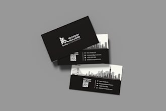 design a clean, modern business card or visiting card