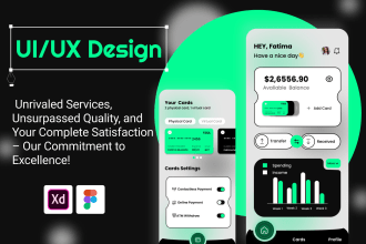 design ios and android app UI with figma