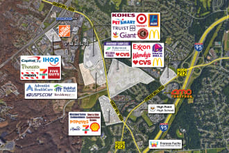 design a commercial real estate aerial map