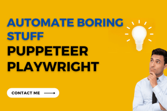 test develop puppeteer playwright script automation