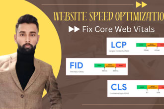 optimize website speed and fix lcp, cls for pagespeed insights