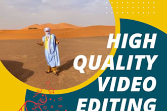 make wonderful spokenperson video for you from sahara desert