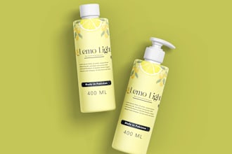 design innovative and trendy bottle label for your packaging