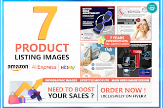 design amazon listing images with infographics and lifestyle