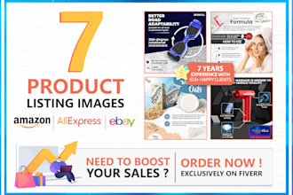 design attractive amazon product listing images