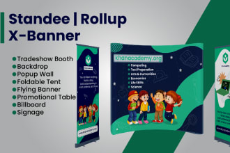 design roll up banner, pull up banner or trade show booth