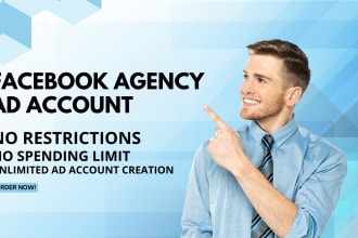 create facebook agency ad account unlimited spending limit