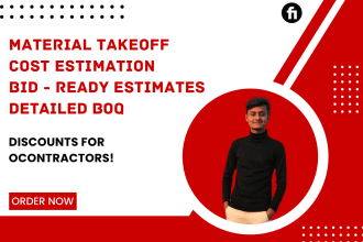 do quantity takeoff, cost estimation, and project estimator for contractors
