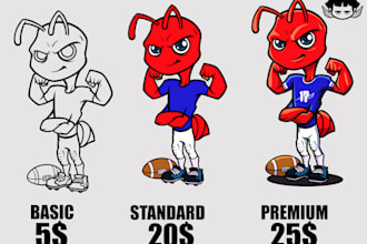 create design cartoon character for commercial use