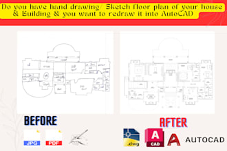 expert in pdf to autocad, expert in image drawing to autocad