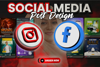 do social media post design, linkedin banner design, instagram carousel design