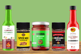 do label logo for chilli,sauce,rub,spice,seasoning,salsa,pikliz,jar,food