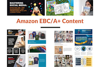 design attractive a plus content graphics for amazon and KDP