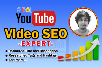 do best youtube video SEO expert optimization and channel manager