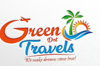 create a travel logo with icons for your company