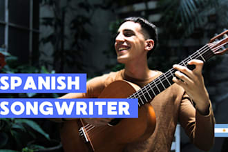 compose a song for you in native spanish