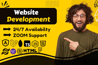 do website development, build custom website, frontend, full stack web developer