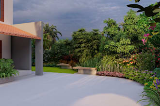 design tropical style landscape garden