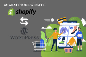 migrate shopify to wordpress and wordpress to shopify