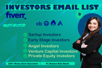 do angel investors or venture capital investors or pre seed or seed email list