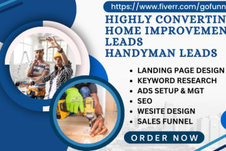 generate home improvement leads renovation leads construction handyman leads