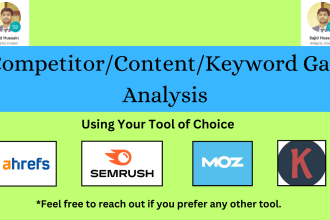 do content gap, seo keyword gap, competitor gap analysis with ahrefs semrush etc