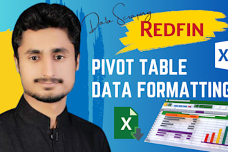 make a pivot table in excel and scrape redfin data