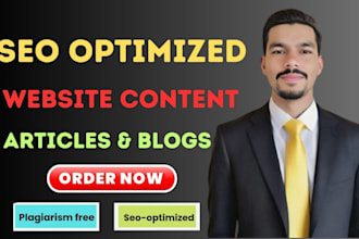 do SEO article writing, website content writing, and blog posts