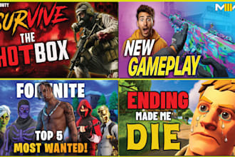 design fast viral clickbait amazing attractive youtube thumbnail