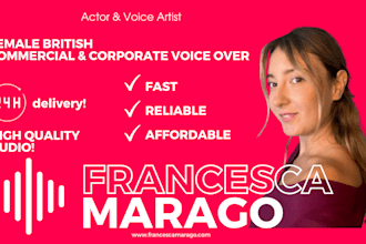 be your female british voice for your commercial and corporate adverts