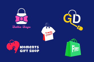 design a modern logo for your online store shopify, amazon