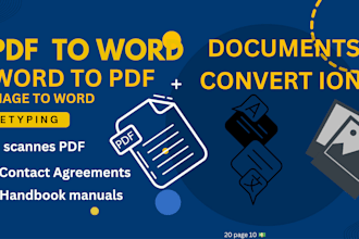 convert pdf to word or word to pdf