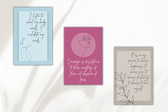create impactful and inspiring affirmation cards