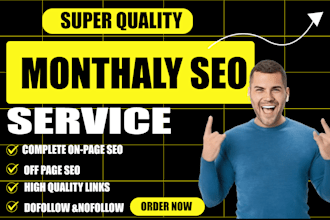 complete monthly on page off page seo services google top 1