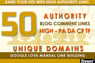 provide 50 dofollow blog comments low obl less than 20 high dapa