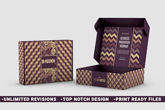 box packaging design, product box design, mailer subscription box and mockup
