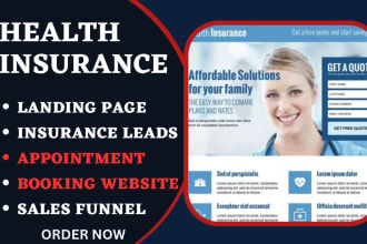 design health insurance landing health insurance website insurance sales funnel