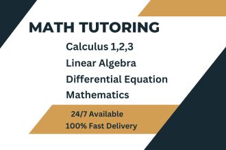 assist in calculus, mathematics, linear algebra, differential equation