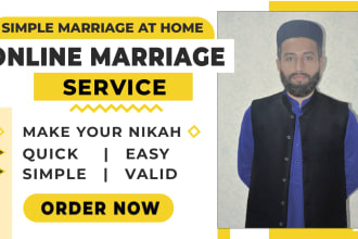 be valid online nikah officiant of your online nikah ceremony