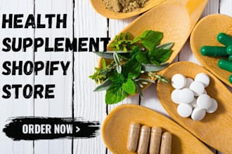 design health supplement shopify store vitamins supplement store health fitness