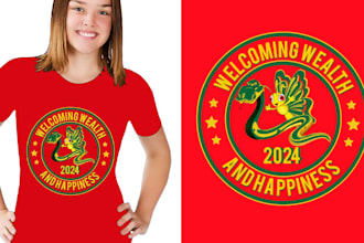 do custom tshirt typography and new year tshirt design