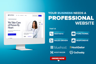 design wordpress website on bluehost, godaddy, hostinger