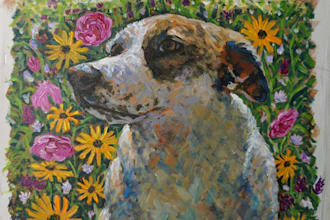 create original stunning oil painting pet portrait with worldwide shipping