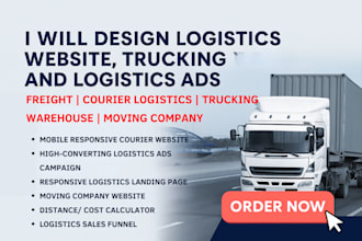 generate exclusive freight, trucking, dispatch service leads, logistics website
