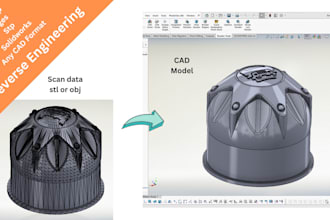 do a reverse engineering 3d modeling from a 3d scan stl file