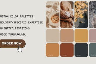 design color palette, brand book and mood board for your brand and website